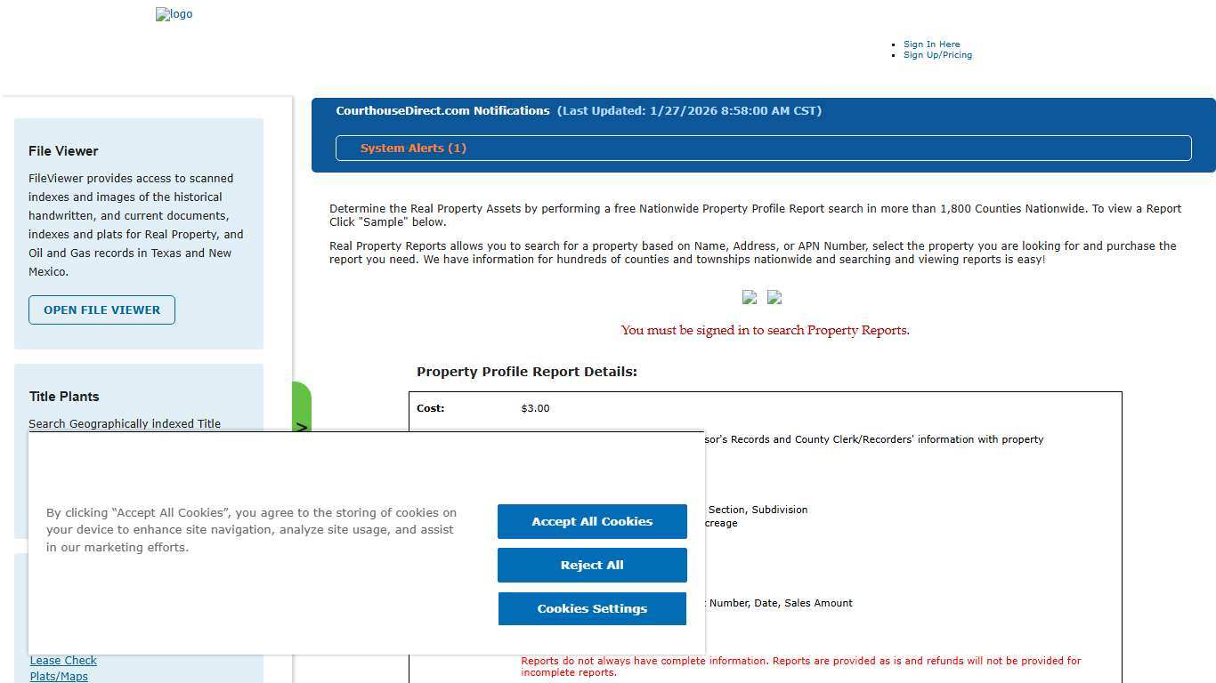 Public Property Tax Records: Online Search CourthouseDirect.com