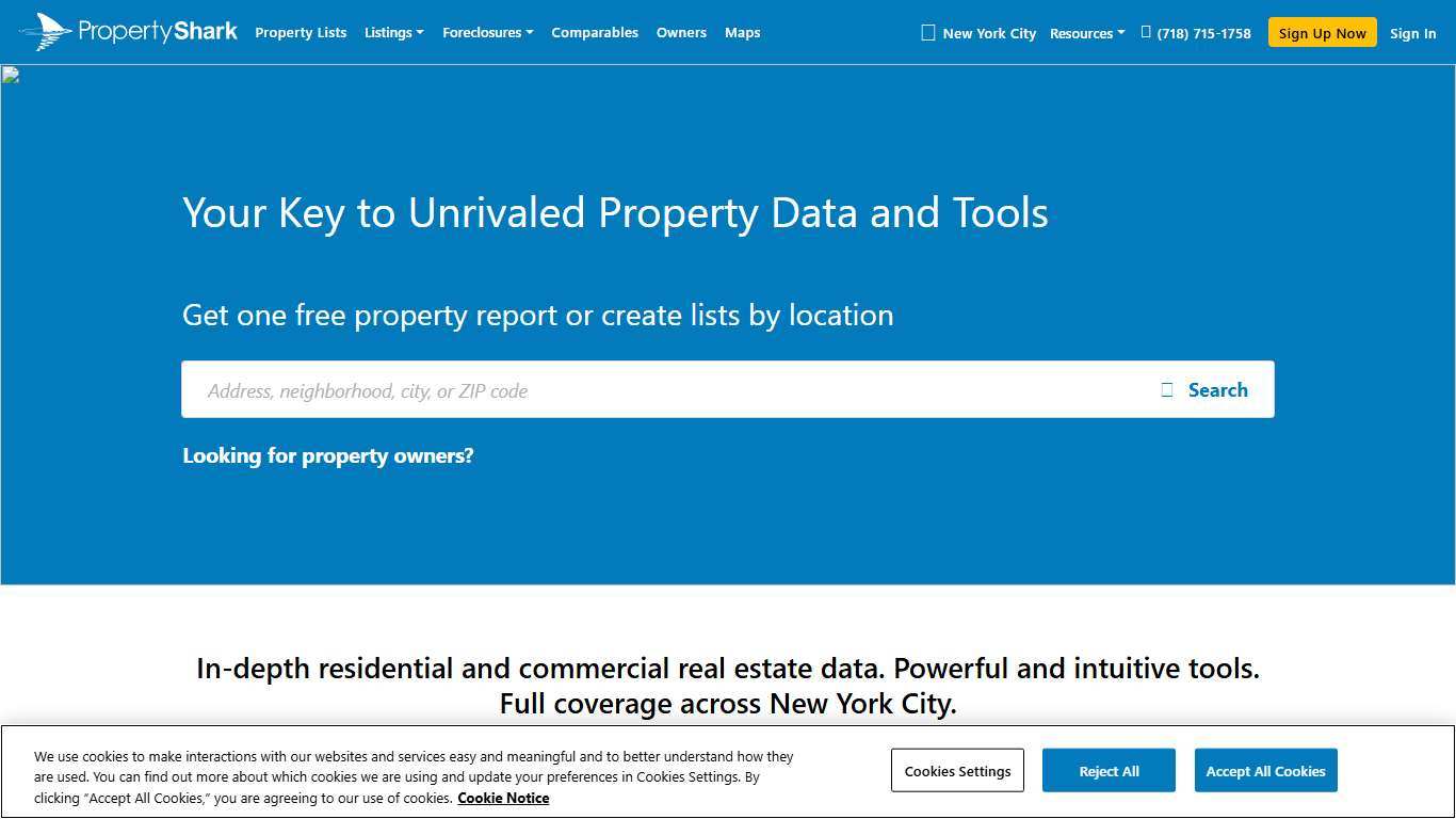 PropertyShark - Property Data and Research Tools